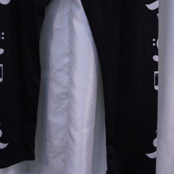 Chic Black Graphic Joggers for Women - Picture 10 of 13